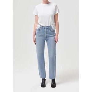 Agolde 90'S PINCH WAIST HIGH RISE STRAIGHT IN SOUNDWAVE SIZE 29